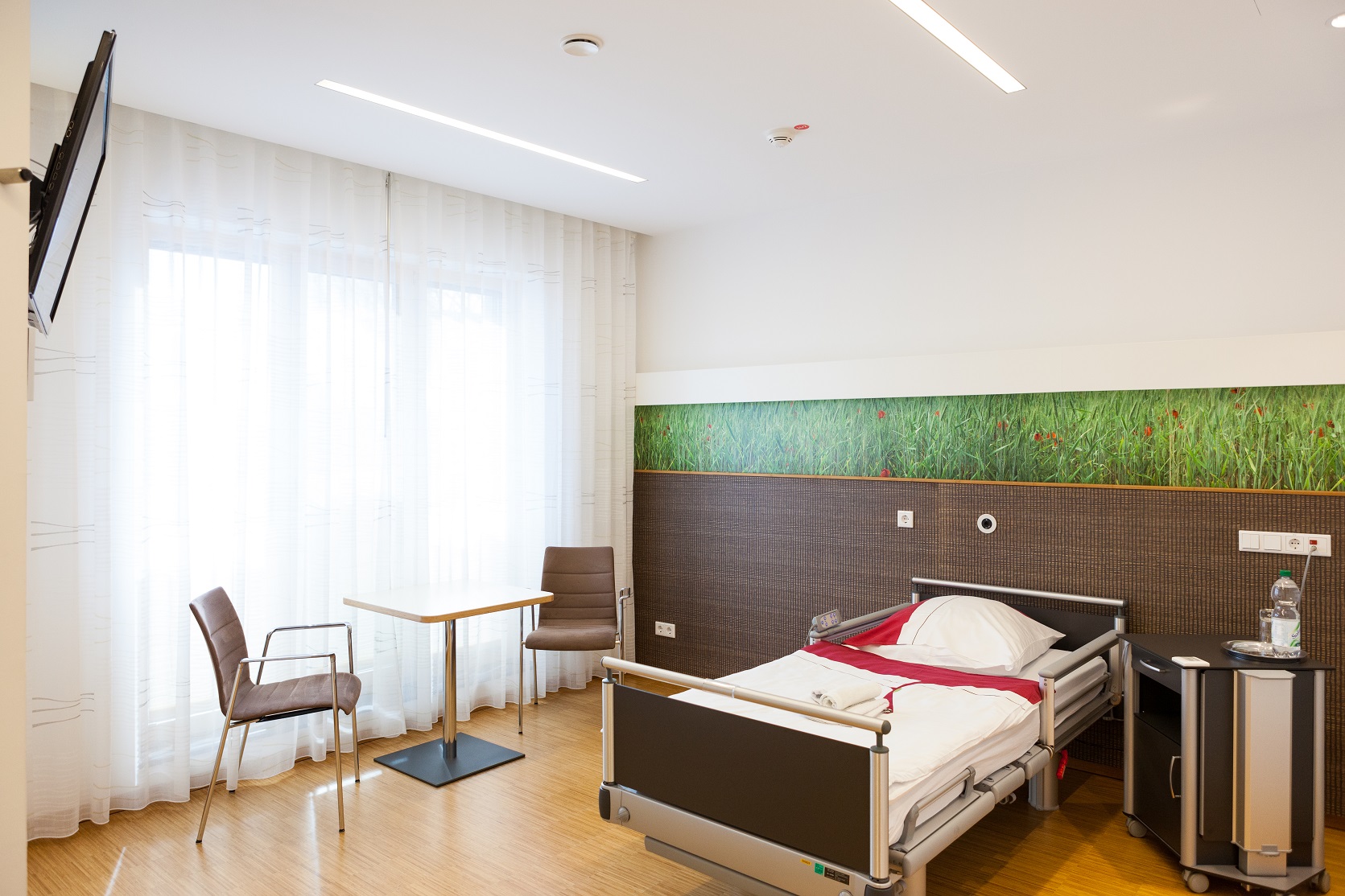 Patientinnenzimmer in der Klinik in Solingen