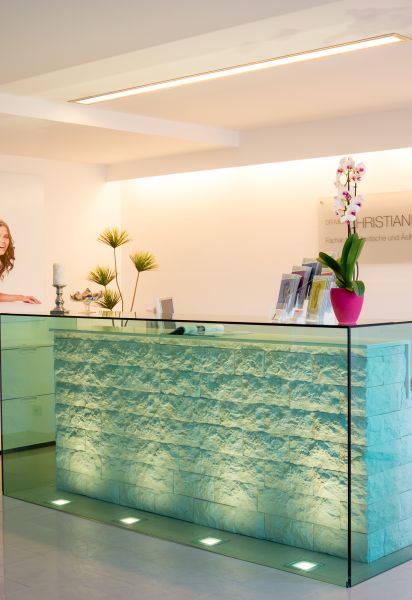 Empfang in der Praxis von Dr. Christian Döbler in Düsseldorf