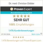 Provenexpert Siegel Sehr Gut Dr. med. Christian Döbler